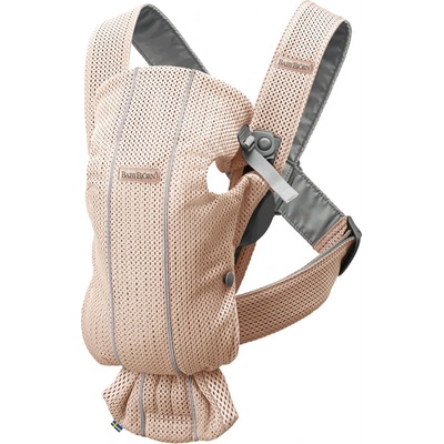 BabyBjörn MINI 3D MESH pearly růžová