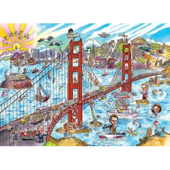 Cobble Hill - Puzzle DoodleTown: San Francisco - 1 000 piese