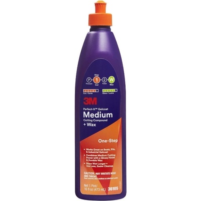 3M Perfect-It Gelcoat Medium Cutting + Wax 473 ml