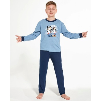 Chlapčenské pyžamo Cornette Kids Boy Goal Modrá
