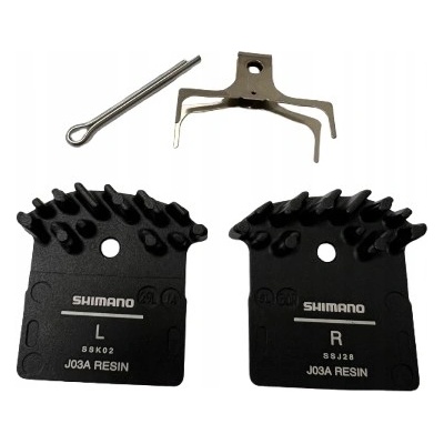 Brzdové destičky pryskyřičné s chladiči Shimano J03A XTR/DEORExt/SLX/ALFINE | Zboží Auto