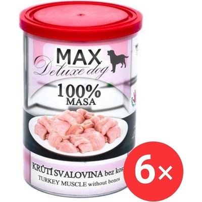 Sokol Falco Max Deluxe Dog Adult morčacia svalovina bez kosti 6 x 400 g