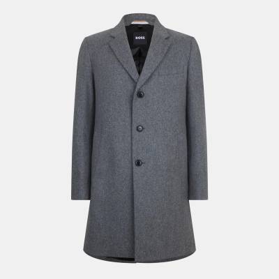 Boss Men's H Hyde Formal Coat - Open Grey