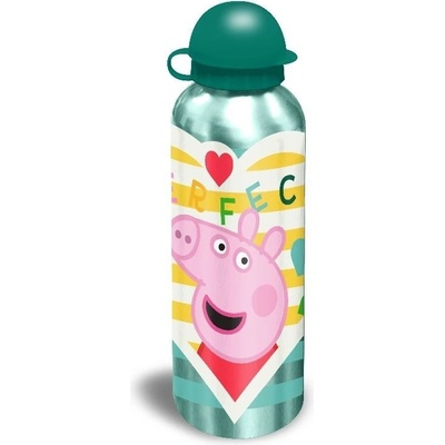 Euroswan ALU fľaša Peppa Pig zelená 500 ml