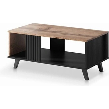 ЕВРОМАР Холна маса random law-1 - дъб вотан/черно (100.002.0295)