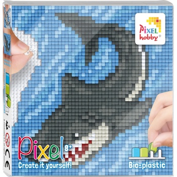 Image 1 of Pixelhobby Мозайка с пиксели Classic, Pixelhobby, 48x48 пиксела - Акула (44005-Shark)