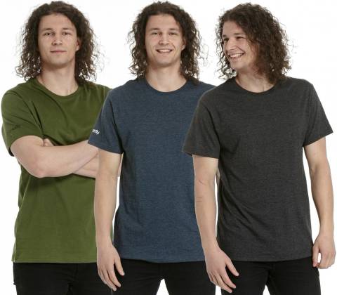 Meatfly Basic 3 pack charcoal heather olive navy heather