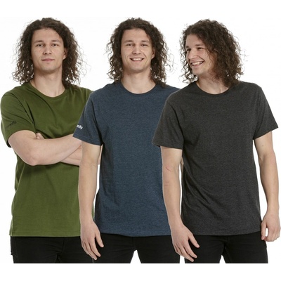 Meatfly Basic 3 pack charcoal heather olive navy heather