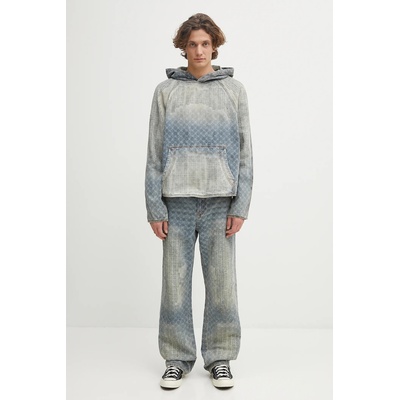 Daily Paper Дънков суичър Daily Paper Destroyed Denim Hoodie (2521025)