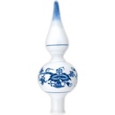Cibulák špička vianočná hladká 22 cm cibulový porcelán originálny cibulák Dubí