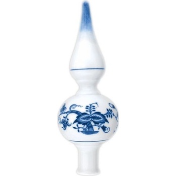 Cibulák špička vianočná hladká 22 cm cibulový porcelán originálny cibulák Dubí