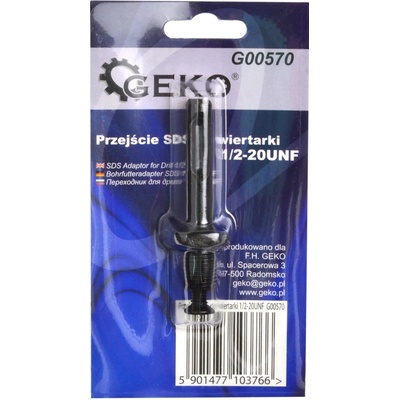 Adaptér SDS Plus na 1/2-20UNF, Geko G00570