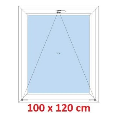 Soft Plastové okno 1000 x 1200 mm sklopné Bílá