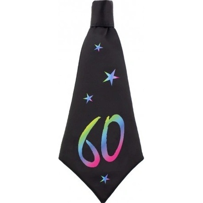 Párty kravata 60.narozeniny černá