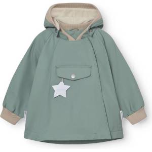 Mini A Ture Детско водоустойчиво яке Mini a ture Kid's Matwai Fleece Lined Jacket Waterproof jacket - Granite Green - размер 110 (703-6704-0114)