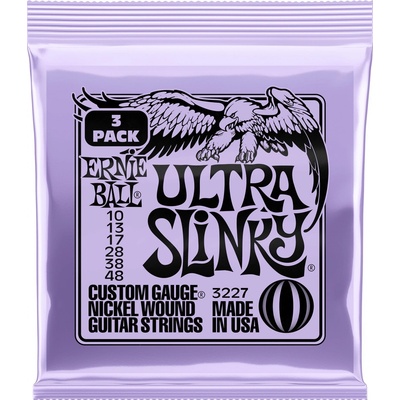 Ernie Ball Nickel Wound Ultra Slinky 3 Pack