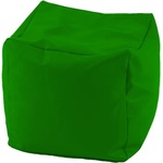 Pufrelax Пуф, 80 л. , Табуретка Куб, Panama Green, Перящ се калъф, Водоустойчив, Пълнеж от Полистиролни перли (PUF-G-C-PEX-GR) - e-magazin