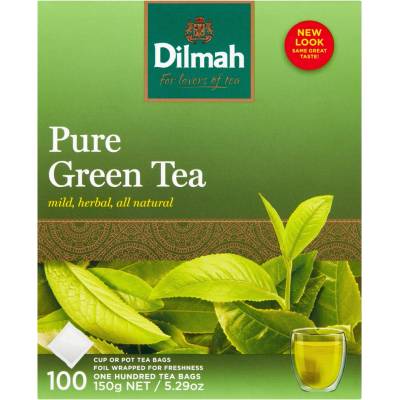 Dilmah zelený čaj Pure Green Tea 100 vrecúšok