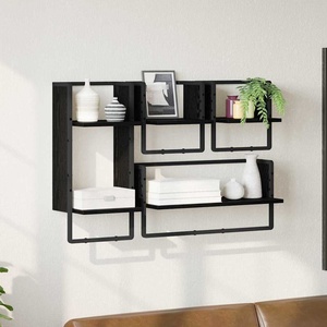 vidaXL Комплект стенни рафтове 4 бр. Черния дъб 65 x 25 x 30 cm (882846)