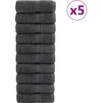 vidaXL Премиум кърпи за пране SOLUND 50 бр. Антрацит 30x30 см 600 г/м2 (137151)