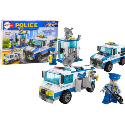 mamido Stavebnica Polícia Policajné vozidlo a budova 271 ks
