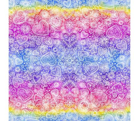 Srdíčka teplákovina by MIMI