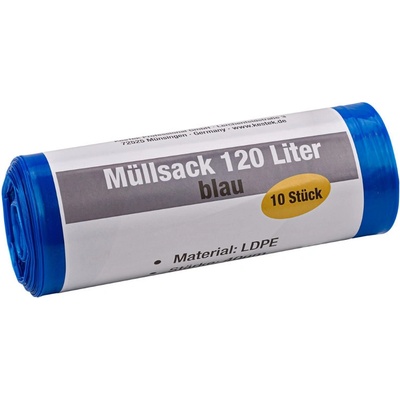 KesTek Pytle na odpadky 120 l 40µm 10 ks modré