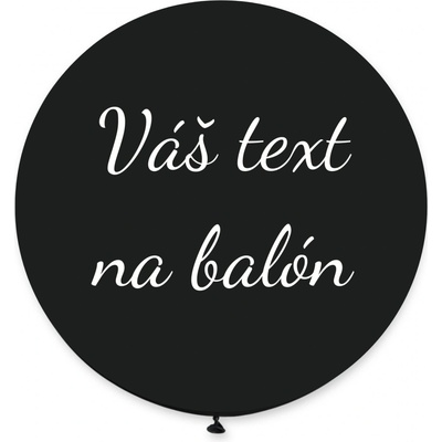 Svet balonku Balón s textom Čierny 80 cm