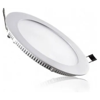 Led панел за вграждане - кръг, 9 w бяла светлина с led драйвер