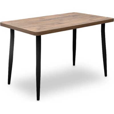 TopMebel Levico TopMebel маса от МДФ/метал в цвят акация 130x75x75cm