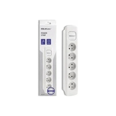 Qoltec Power strip Qoltec 5 sockets | 1.8m | White