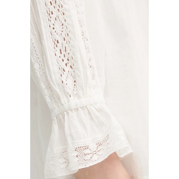 TWINSET Памучна рокля Twinset в бежово къса разкроена 251TP2380 (251TP2380)