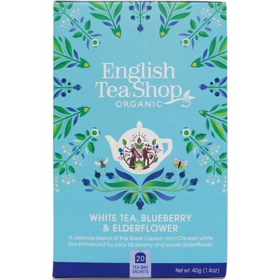English Tea Shop Bílý čaj s bezinkou a borůvkou Bio 20 vreciek