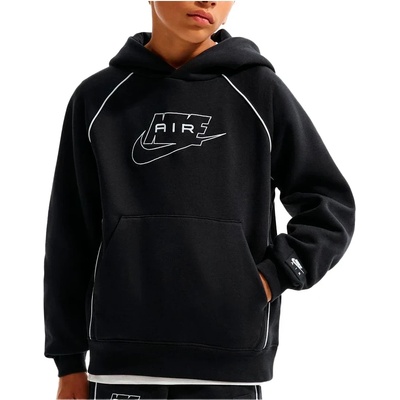 Nike Детски суичър Nike Kid's Air Pullover Hoodie - Black / White / White - размер XS (704-6157-0111)