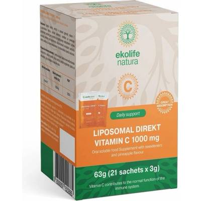 Ekolife Natura Liposomal Direkt C 1000 mg 21 sáčků ananas