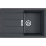 Franke Sirius 2.0 - Мивка от Tectonite S2D 611-78, 78x50 cm, черна 143.0613. 582 (143.0613.582) Мивка за вграждане