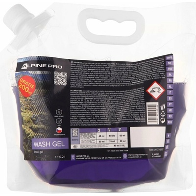 ALPINE PRO - WASH GEL 1000 ML PRACÍ GEL PRO OUDOOROVÉ A FUNKČNÍ OBLEČENÍ BÉŽOVÁ 1000 ML
