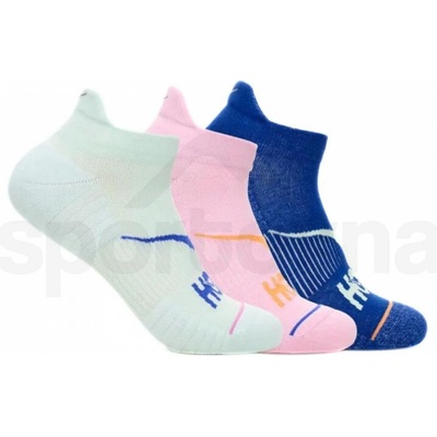 Hoka No-Show Run Sock 3-Pack 1122930-ARZ aqua breeze/pink twilight/ultramarine