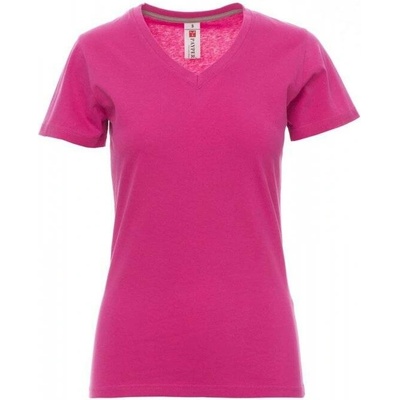 Tričko PAYPER V-NECK LADY fuchsia červená