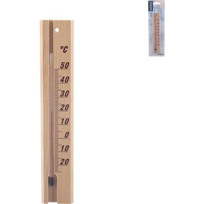 Drevený univerzálny teplomer Orion 21cm