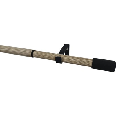 neuvedené Teleskopická garniža sada Ida drevená Ø 19 mm 190-360 cm biely dub/čierna
