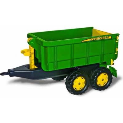 Rolly Toys ремарке за трактор John Deere самосвал зелено