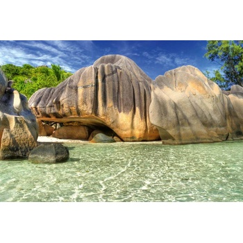 DIMEX ART s. r. o Флизелинов фототапет невероятни сейшелски острови 375 x 250 см