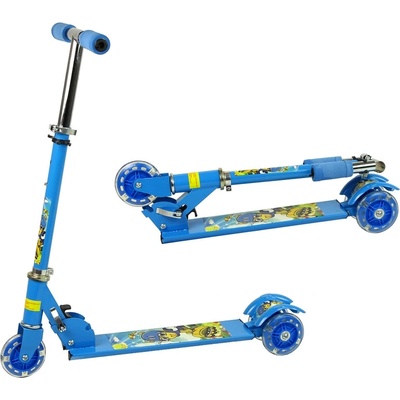 Lean Toys Svietiace Kolesá modrá
