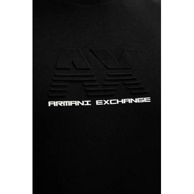 Giorgio Armani Памучна тениска Armani Exchange в черно с апликация XM000544 AF10361 (XM000544.AF10361)