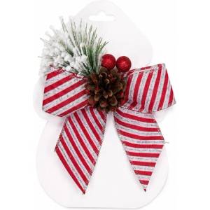  КОЛЕДНА ДЕКОРАЦИЯ ПАНДЕЛКА 12/14СМ. С ШИШАРКА (И02-28181)