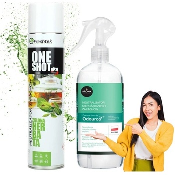 Freshtek ONE SHOT Zelený čaj 600 ml neutralizátor