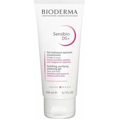 BIODERMA Sensibio DS + Cleansing Gel почистващ гел за лице за жени 200 мл
