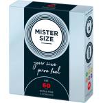 MISTER SIZE - тънък презерватив - 60мм - 3 броя - lovesexshop