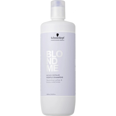 Schwarzkopf BlondMe Bond Repair fialový šampón pre blond vlasy 1000ml